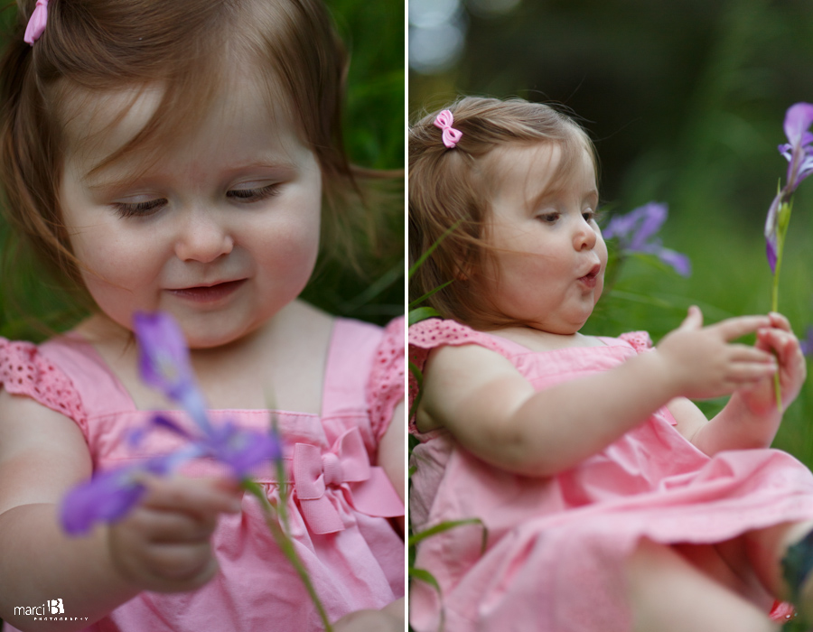 Corvallis Children's Photographer - flowers