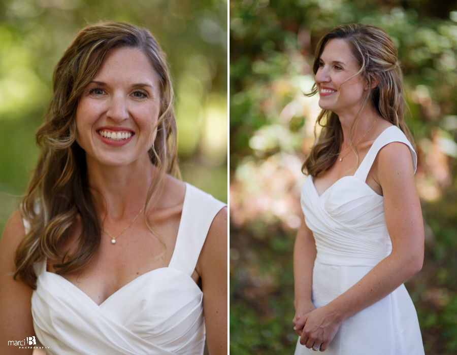 Corvallis wedding photography - bride