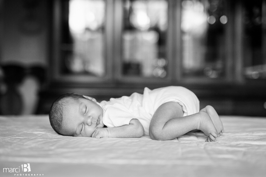 Sleeping newborn - Corvallis photographer