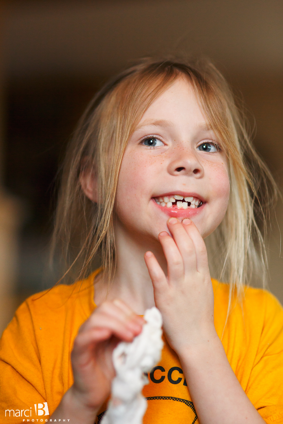 Corvallis lifestyle photography - losing a tooth