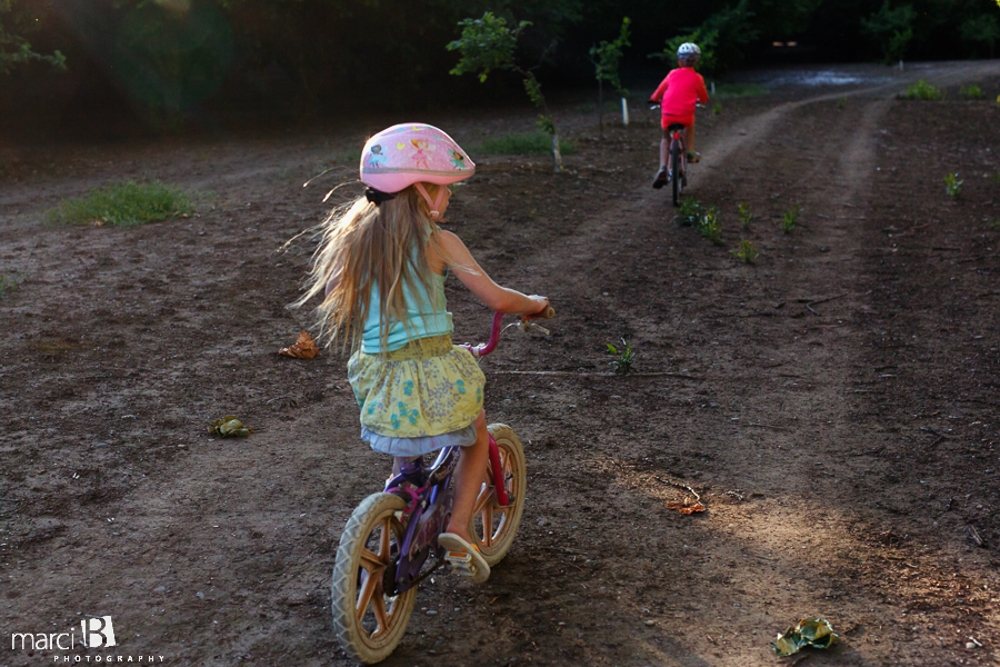 Corvallis photographer - girl on bike