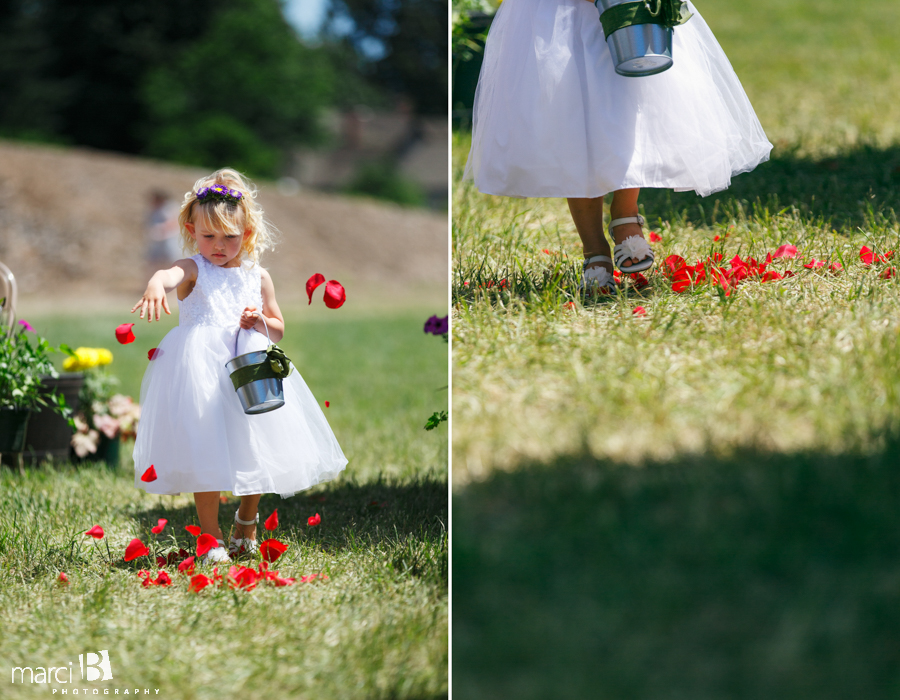 Corvallis wedding photography - flower girl