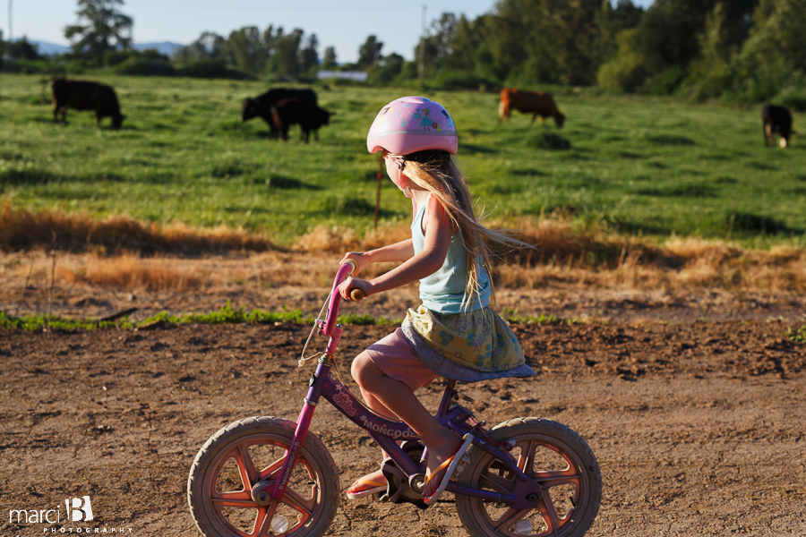 Corvallis photographer - girl on bike