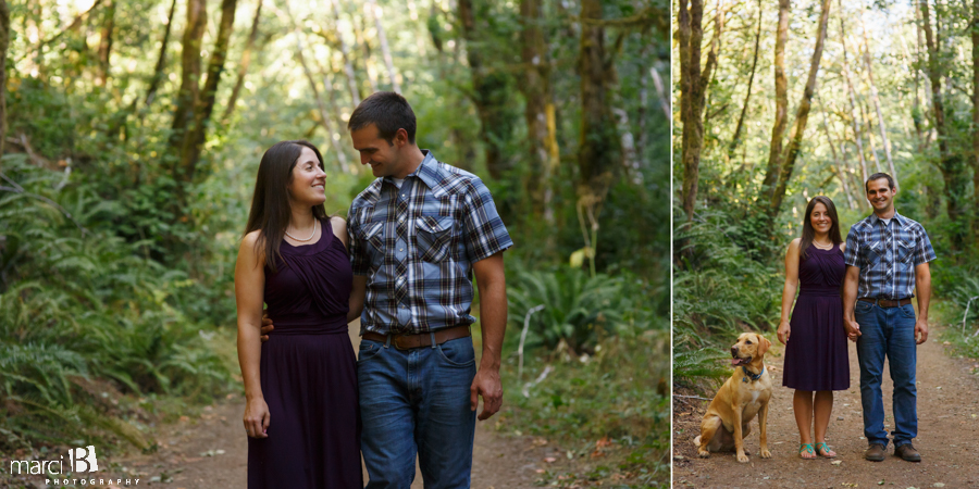 Engagement in the woods - photography