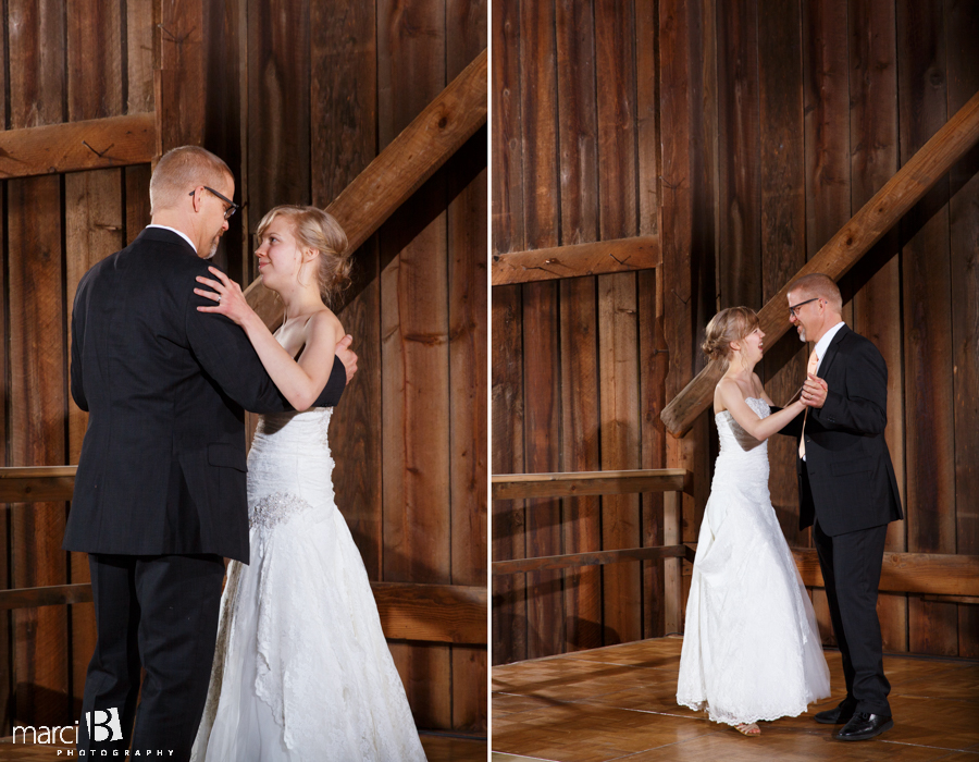 Corvallis wedding photography - father daughter dance