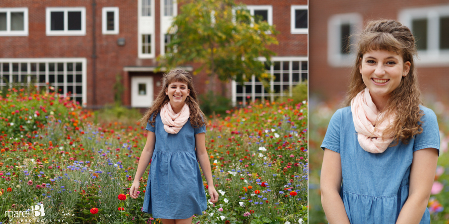 Photography at Oregon State University - Senior portraits - wildflowers