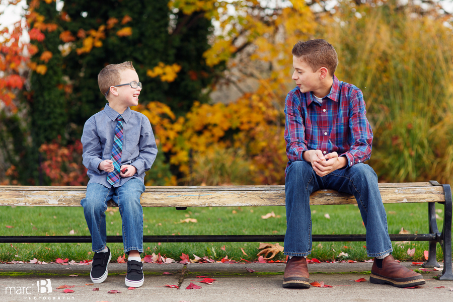 brothers - fall portraits 