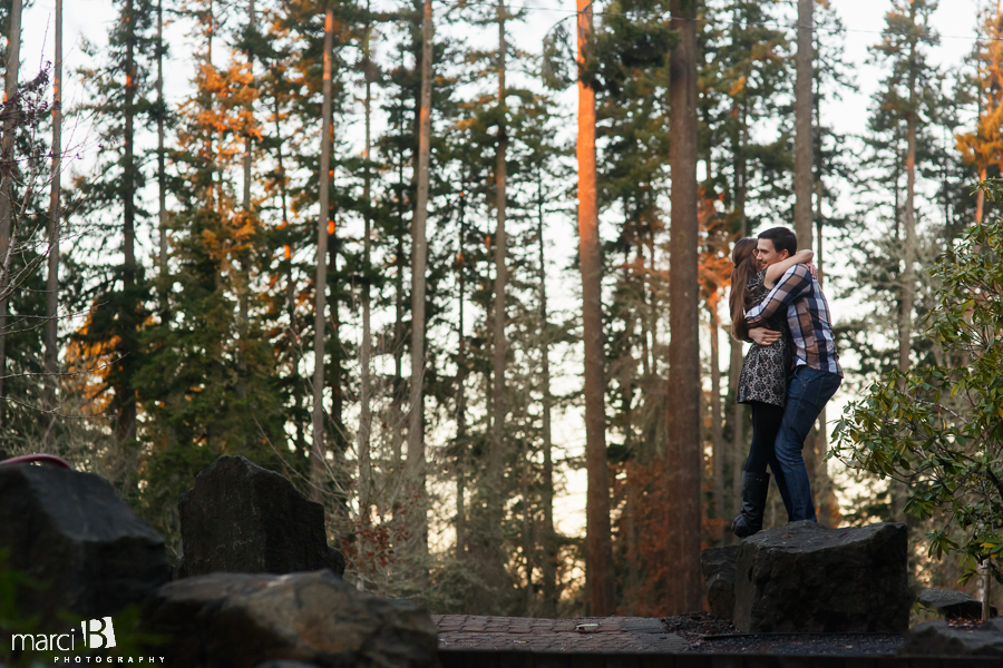 sunset engagement pictures - Anna and Michael