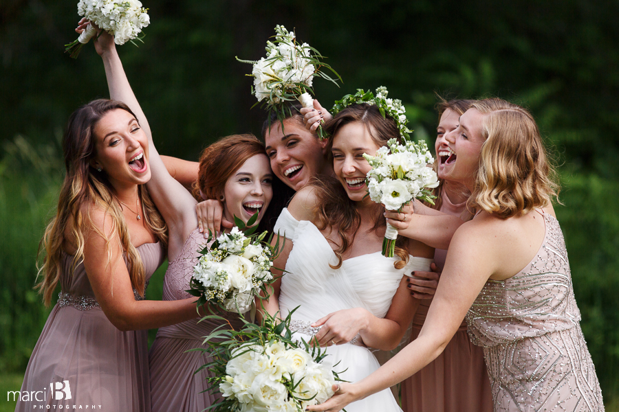 sarah and her bridesmaids