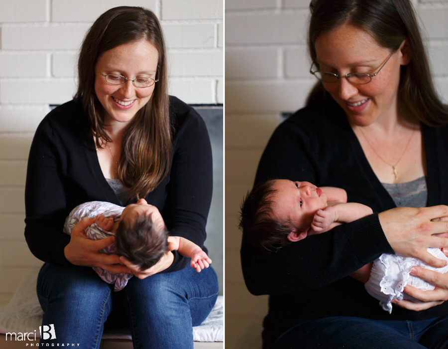 mother and newborn - she's so tiny