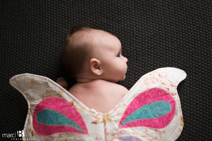 baby with angel wings - baby photographer