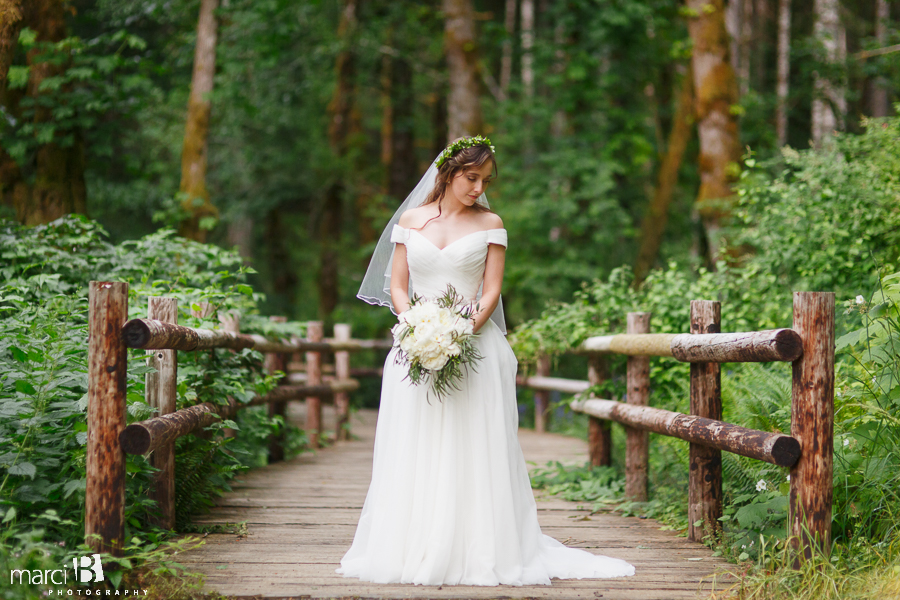 Sarah + Gabriel bride and groom photos - Beazell Memorial Forest - Corvallis wedding photographer