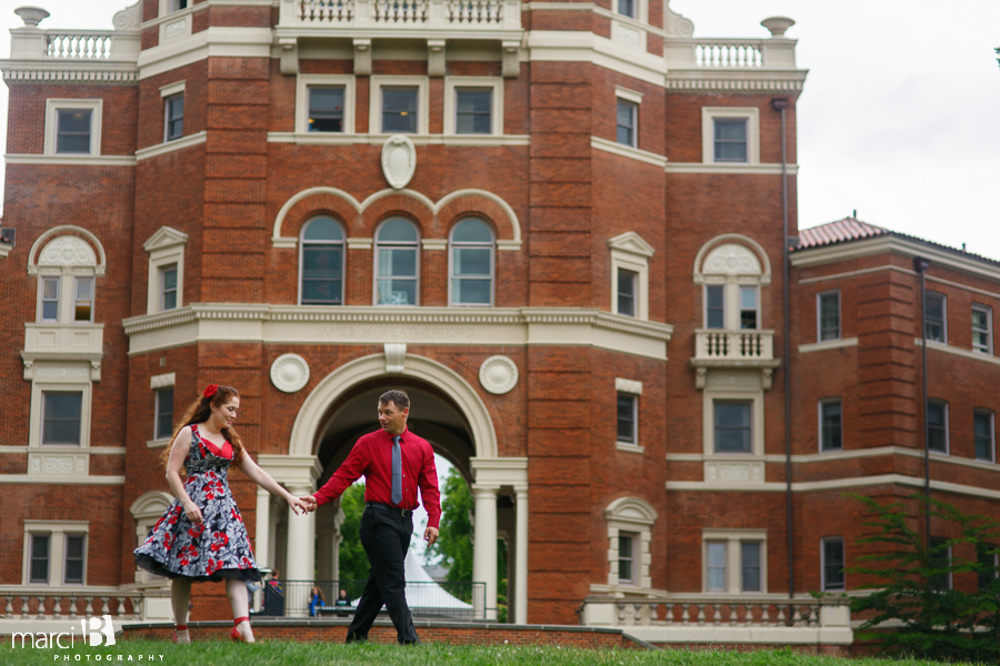 Weatherford Hall - OSU campus + Engagement portraits