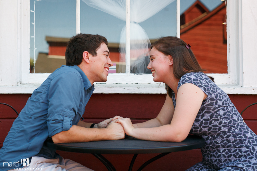 Engagement photos - Willamette Heritage Center