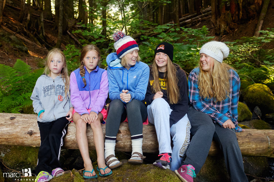 camping kids - kids in the woods - camp photography
