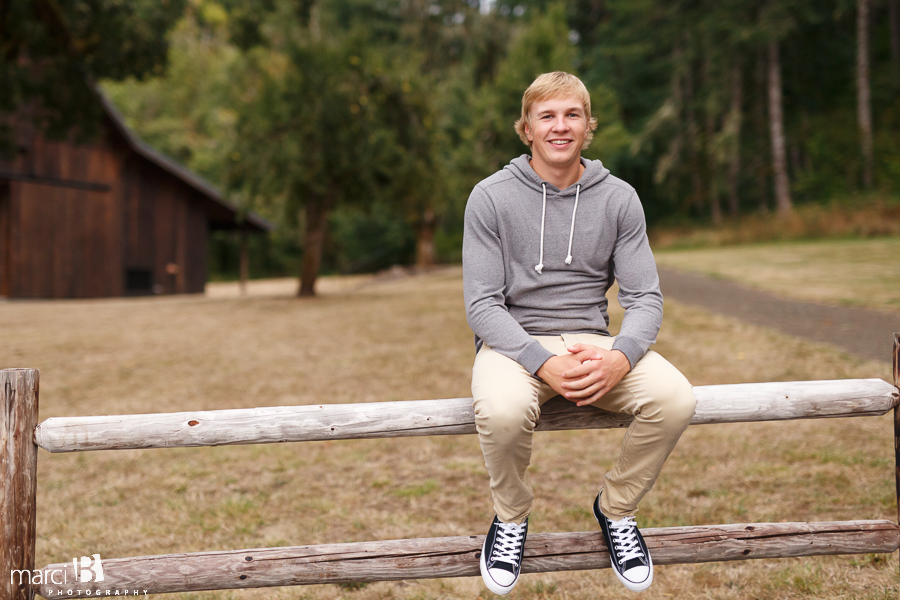 Philomath senior photos - Beazell Memorial Forest