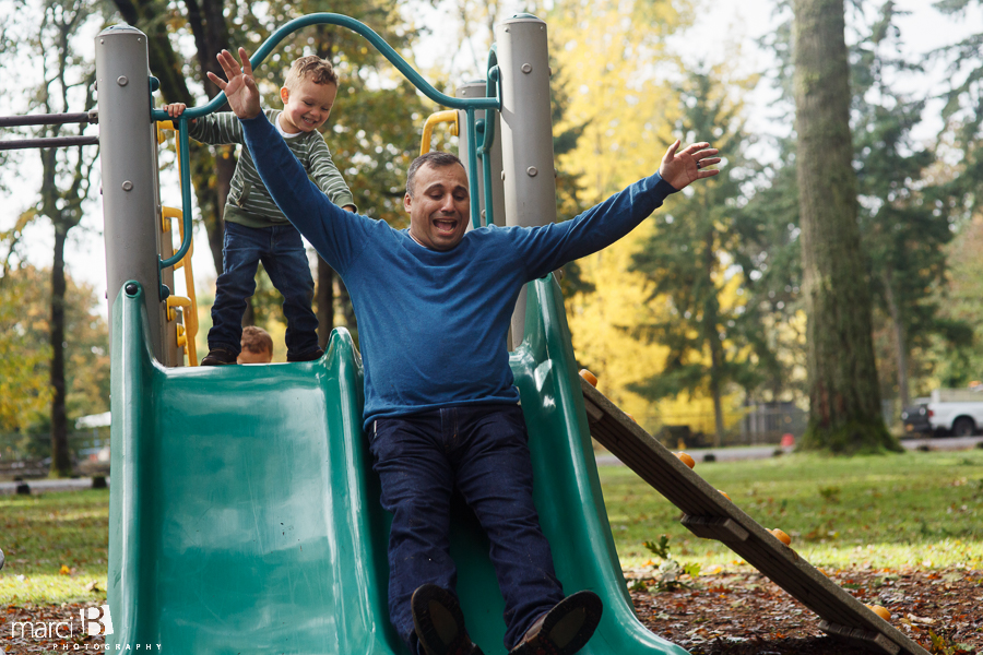 father and son photo - Avery Park - Corvallis - family photographer