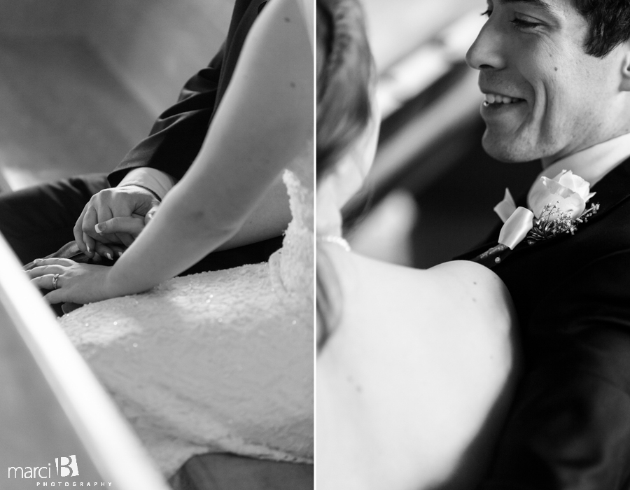 bride and groom portraits after ceremony
