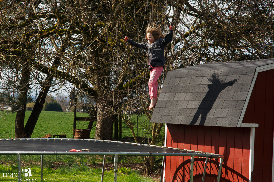 trampoline picture - girl on trampoline - lifestyle photography