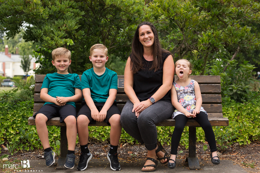 Corvallis family photos - family photographer - Central Park, Corvallis -- playing together