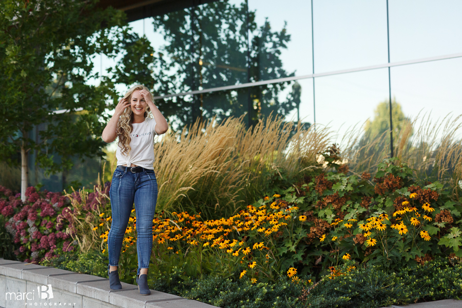 Corvallis Senior photos - OSU campus - senior portrait photographer