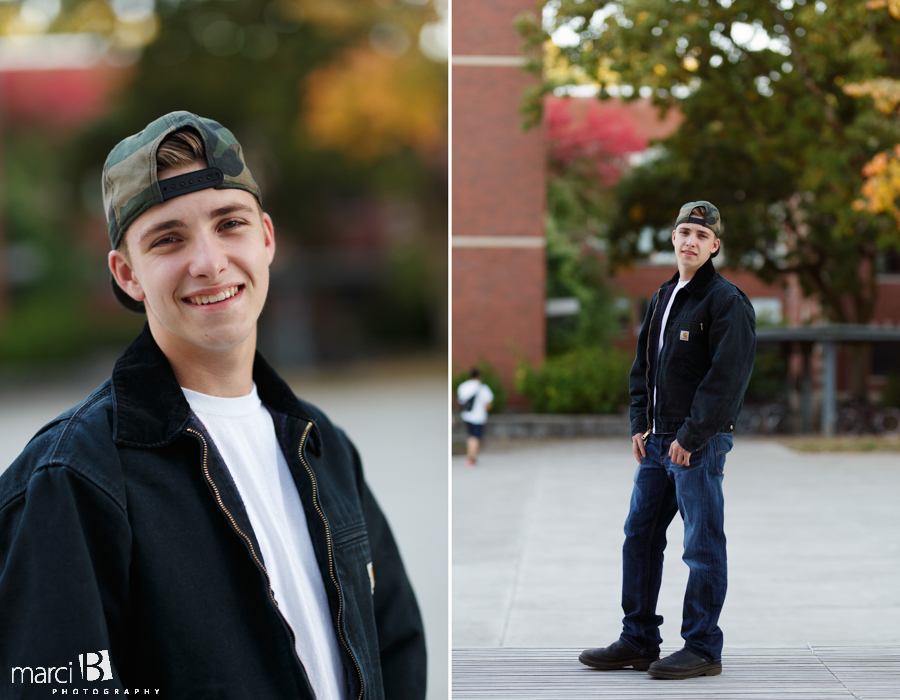 Senior photos - Corvallis photographer - high school senior portraits - headshots - Oregon State University campus