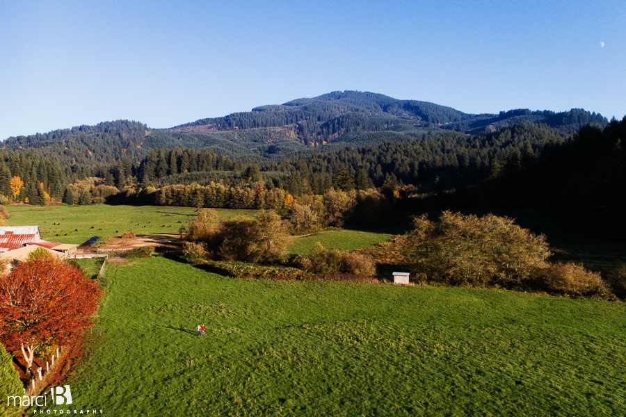 coast range - drone - farm - mary's peak