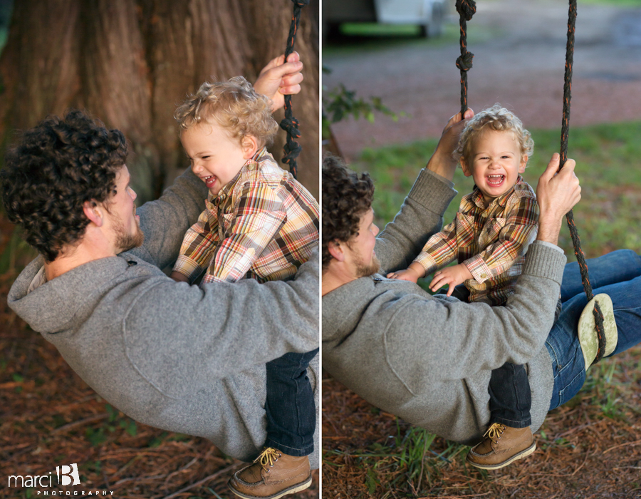 family photos - pictures on a farm - young family photos - Corvallis photographer - fall family portraits