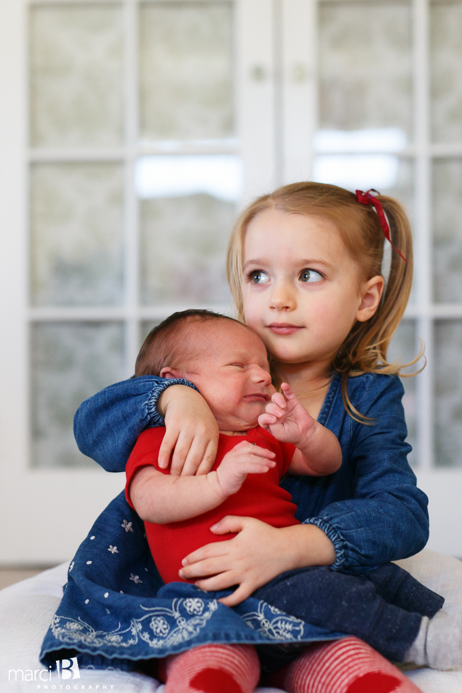 newborn photography - baby portraits - photos of newborn baby and siblings