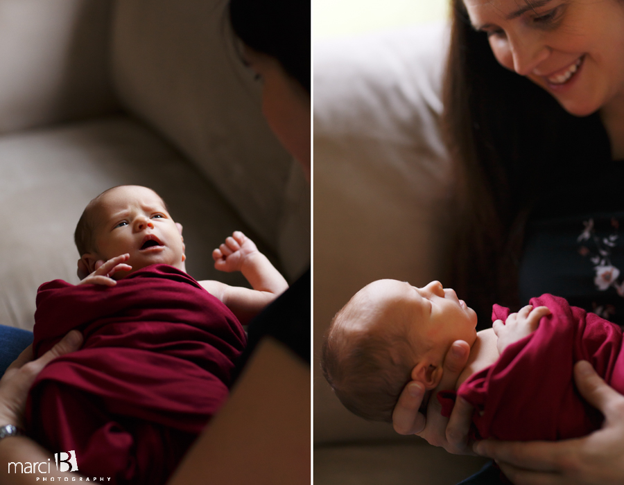 Corvallis or Albany Newborn Photography - baby photos - family pictures - in home newborn photography