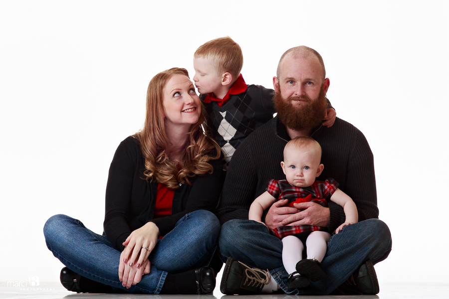 Family photos in studio [Corvallis, Oregon Photographer]
