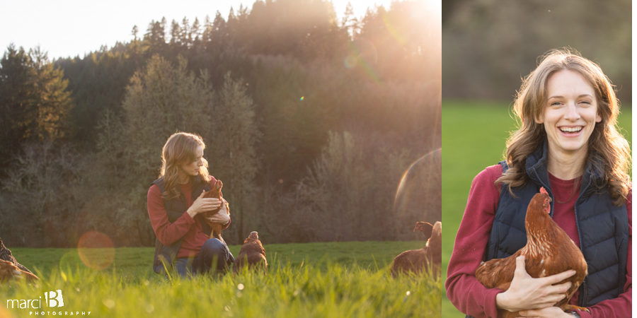 family photographer takes pictures of family with two young boys in Oregon Coast Range - Corvallis professional photographer - farm fresh eggs - backlander farm