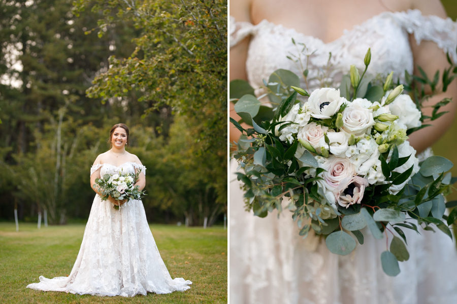 bridal photos in corvallis wedding