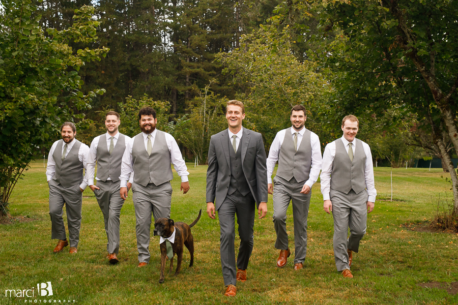 Groom and groomsmen photos