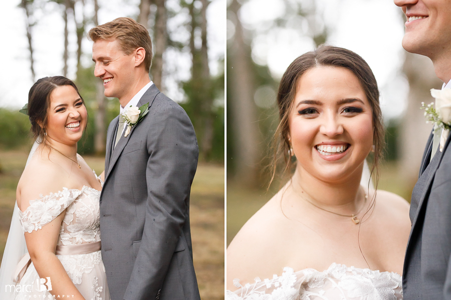 bridal photos with groom