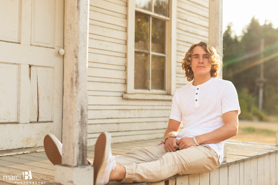 Carson | Philomath Senior Photos with Family