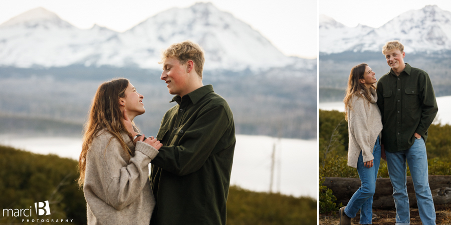 Engagement photos in the mountains