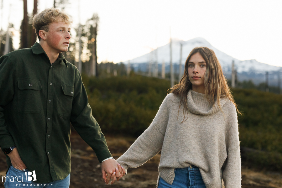 Engagement photos in the mountains