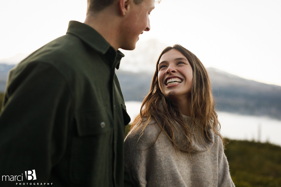 Engagement photos in the mountains