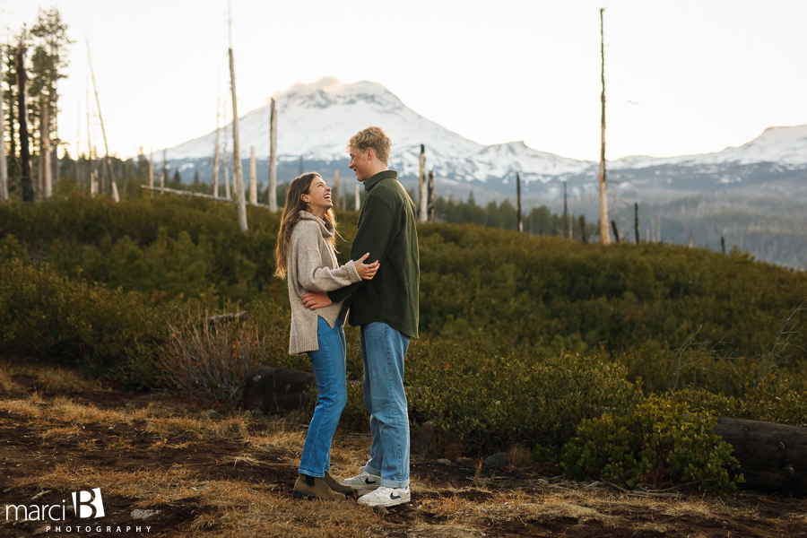 Engagement photos in the mountains