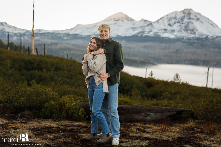 Engagement photos in the mountains